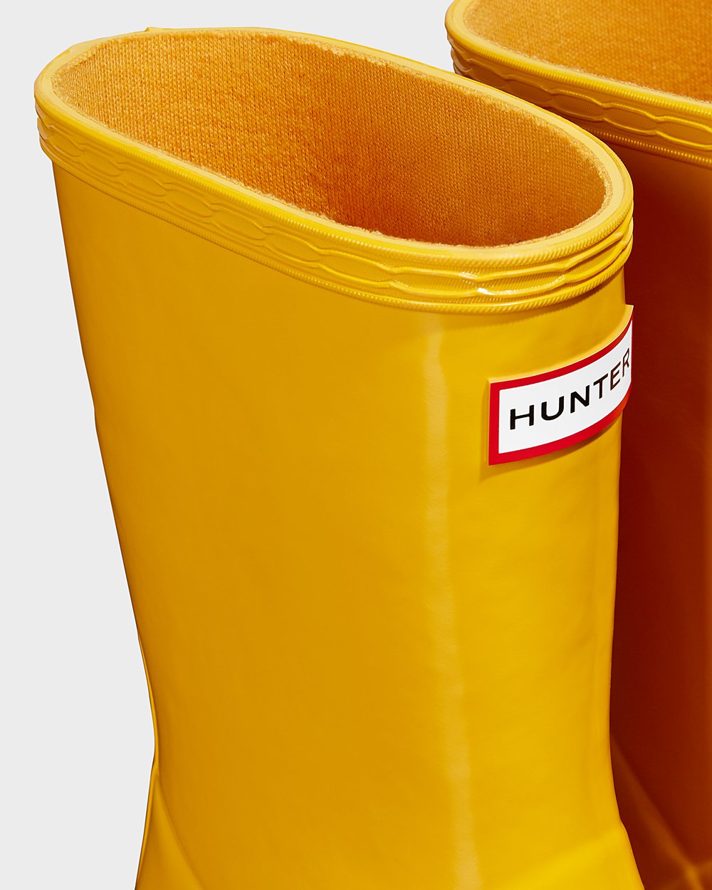 Kids Hunter Original First Classic Gloss - Rain Boots Yellow - 1275-VPUJD